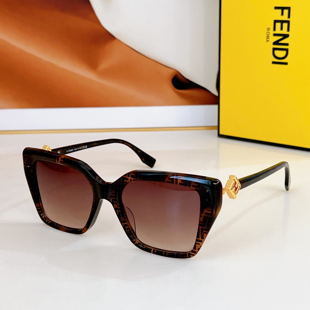 FF DIAMONDS SQUARE FRAME SUNGLASSES FE40161I IN ACETATE
