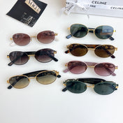 TRIOMPHE SUNGLASSES CL40253 IN METAL GRADIENT SMOKE LENSES