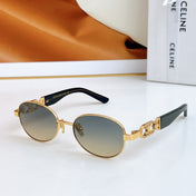 TRIOMPHE SUNGLASSES CL40253 IN METAL GRADIENT SMOKE LENSES