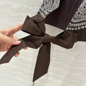 MIUMIU EARTH BROWN STRAPPY BACK TOP