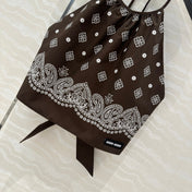 MIUMIU EARTH BROWN STRAPPY BACK TOP