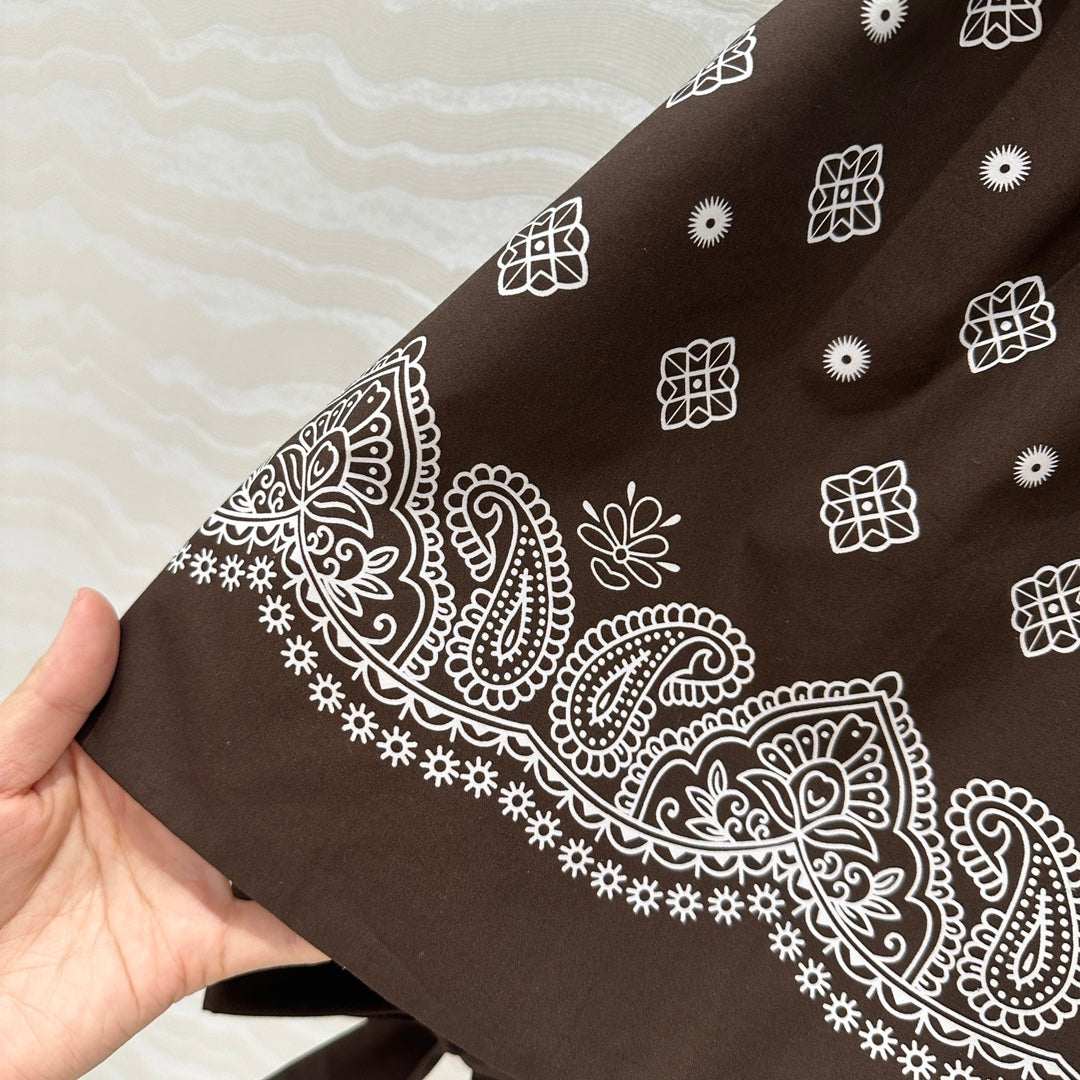 MIUMIU EARTH BROWN STRAPPY BACK TOP