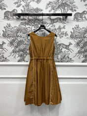 MIU 25S VEST DRESS GREY IN NYLON 263148