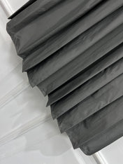 MIU 25S PLEASED SKIRT GREY IN NYLON 263129