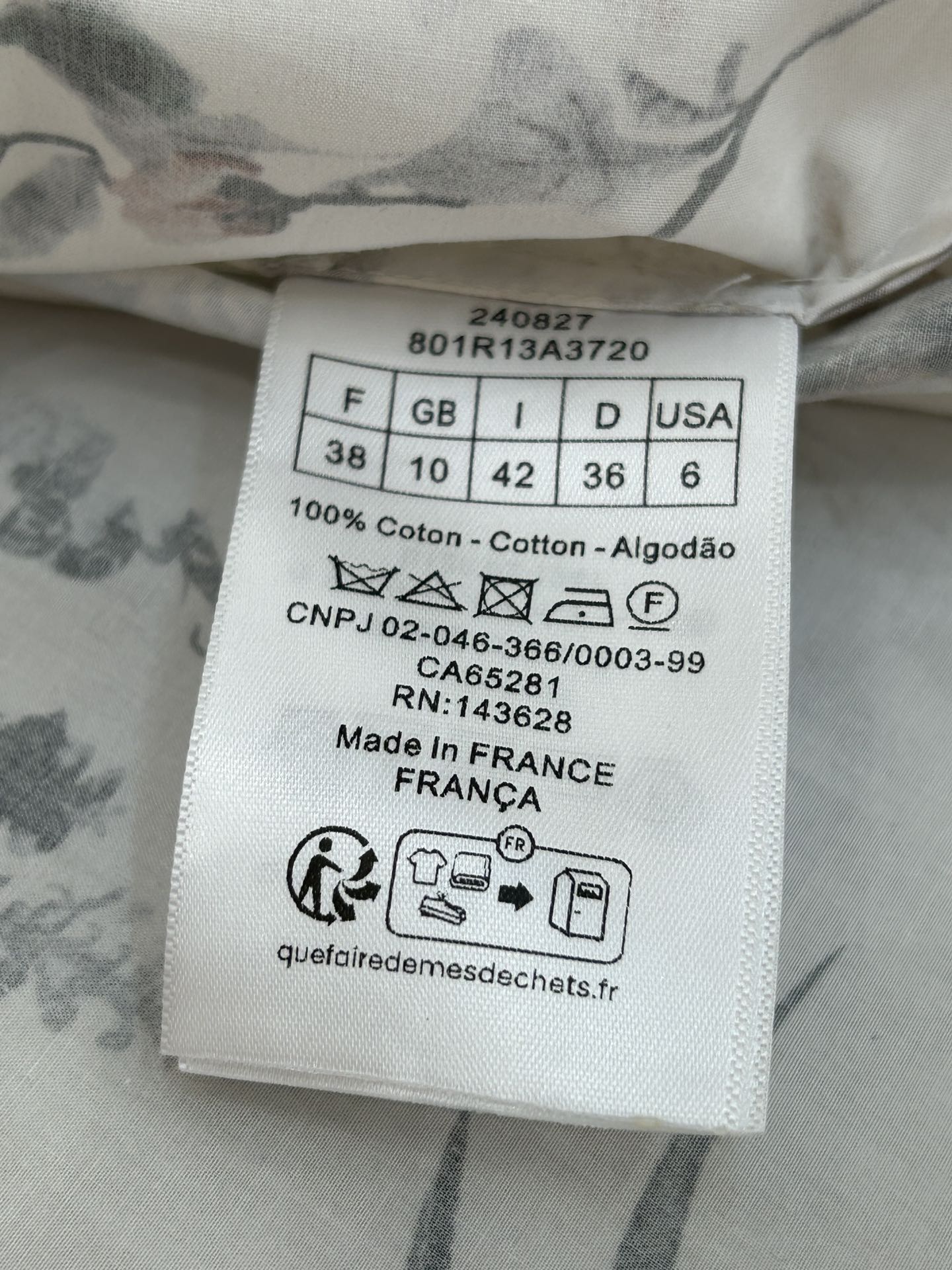 DR ELEGANT PRINT DRESS 25S IN COTTON 266188