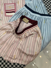 GUCC SHIRT JACKET AND SHORTS SET 25S IN ACETATE 266681