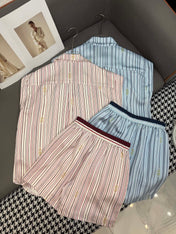 GUCC SHIRT JACKET AND SHORTS SET 25S IN ACETATE 266681