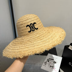 WIDE BRIM HAT MODEL 650341 IN NATURAL RAFFIA STRAW