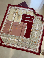 GUCCI 25S SCARF 90 IN SILK 679815