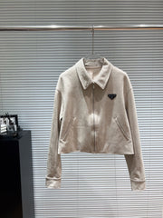 PRADA 25S SUEDE LAPEL JACKET 553