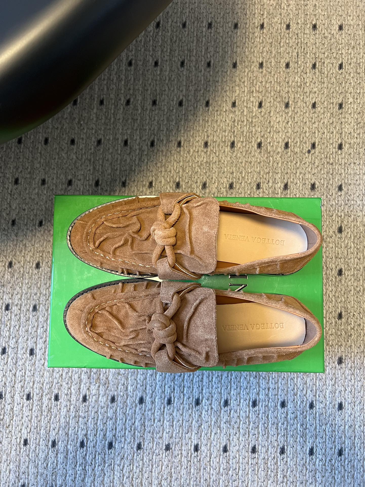 BOTTEGA VENETA 26S LOAFERS IN BROWN SUEDE