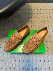 BOTTEGA VENETA 26S LOAFERS IN BROWN SUEDE