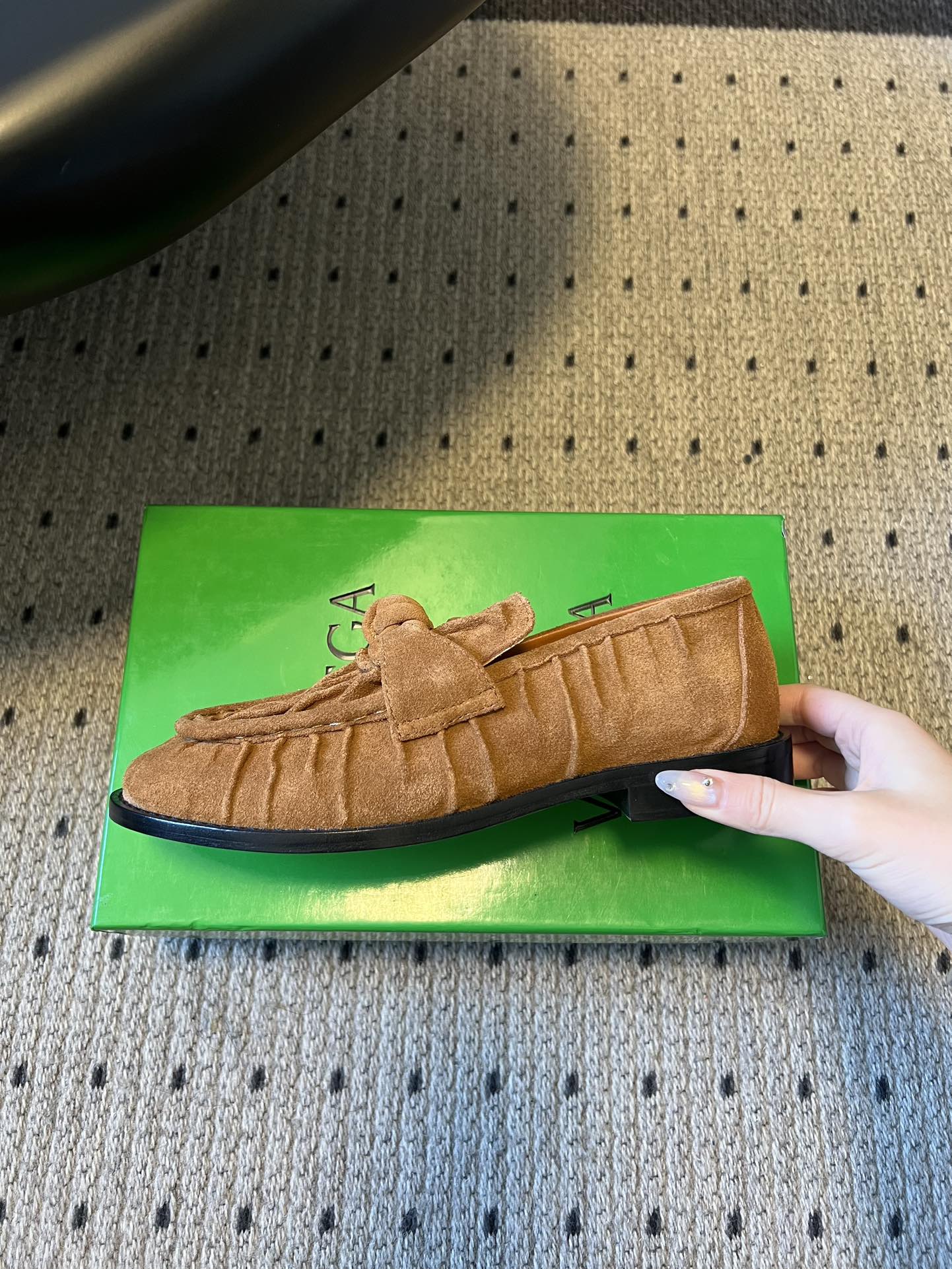 BOTTEGA VENETA 26S LOAFERS IN BROWN SUEDE