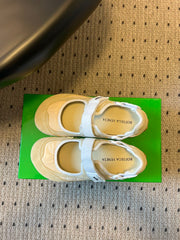 BOTTEGA VENETA 26S MARY JANE SNEAKER IN BEIGE SUEDE AND FABRIC