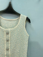 CHANEL 26S SLEEVELESS KNIT TOP 1472