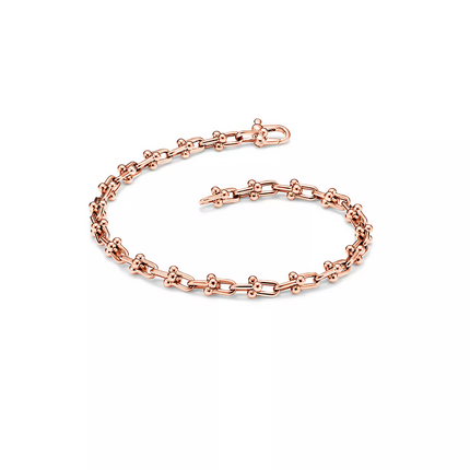 HARDWEAR MICRO LINK 44 MOTIF PINK GOLD BRACELET