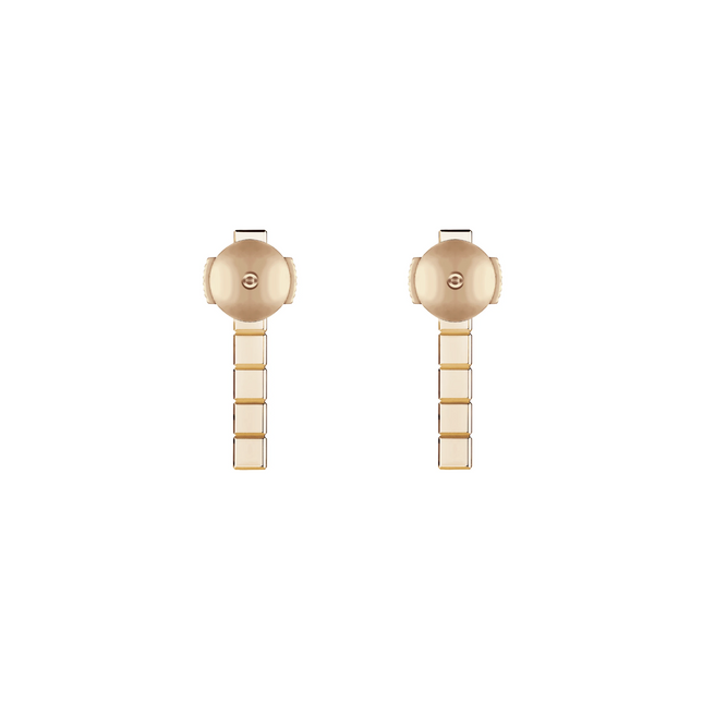 ICE CUBE PINK GOLD DIAMONDS EARRINGS