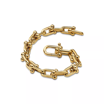 HARDWEAR MEDIUM LINK 20 MOTIF GOLD BRACELET