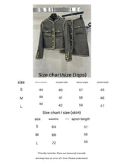 CHANEL SET IN BLACK MIX GOLD-TONE TWEED