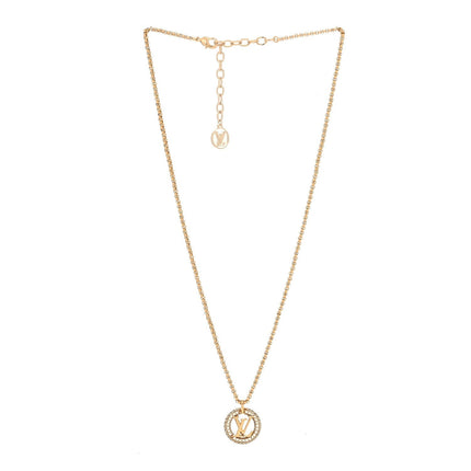 LV BY NIGHT DIAMOND PAVED NECKLACE