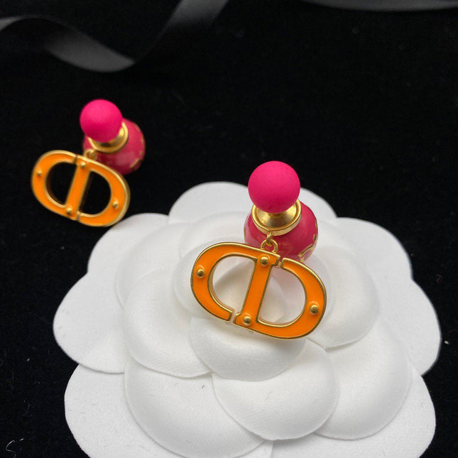 CD PEARL PINK GOLD EARRINGS