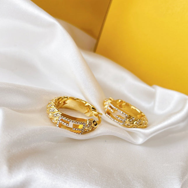 BAGUETTE SMALL EARRINGS GOLD DIAMOND