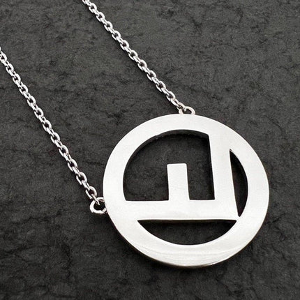 F LOGO NECKLACE FULL DIAMOND