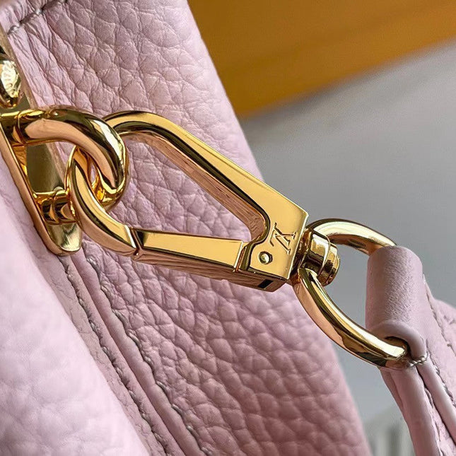 CAPUCINES BB 21 PINK TAURILLON GOLD HARDWARE