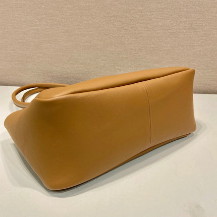 PRA 28 LARGE BEIGE CALFSKIN HANDBAG