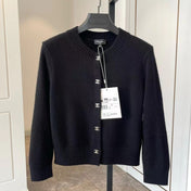 Chanel Black Cashmere Knitted Cardigan