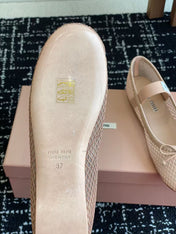 MM BALLET FLAT IN LIGHT PINK MESH