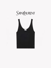 SL Tank Top In Lurex Knit Black