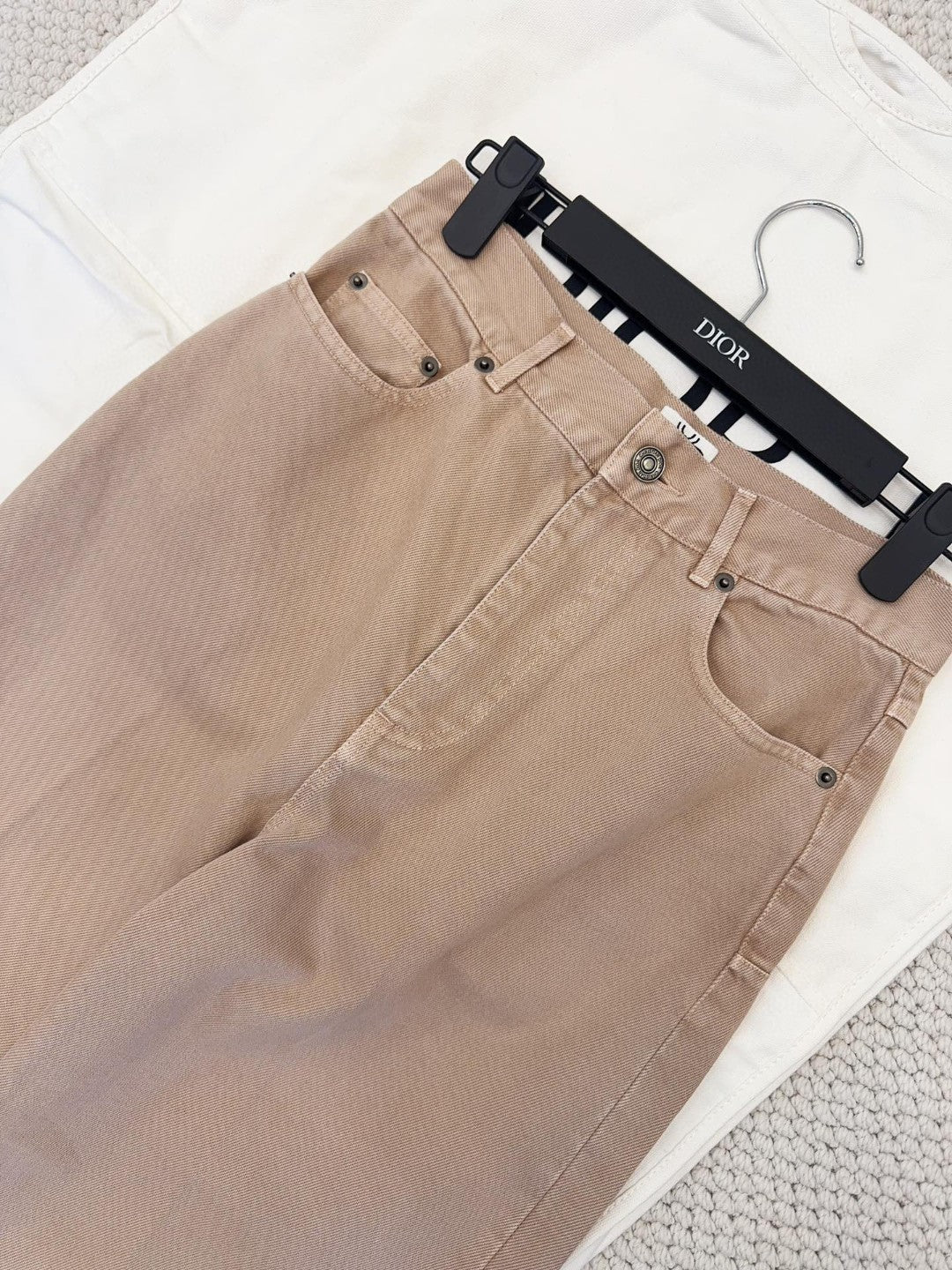 CD 25S STRAIGHT JEANS SMOKY PINK COTTON