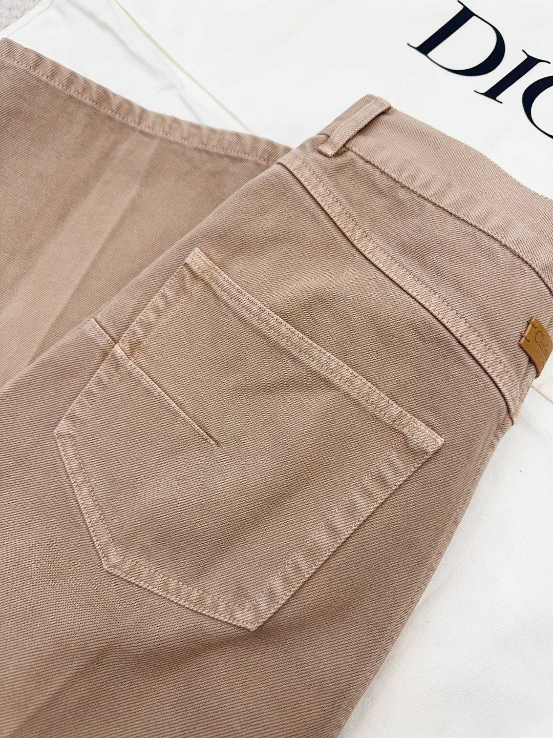 CD 25S STRAIGHT JEANS SMOKY PINK COTTON