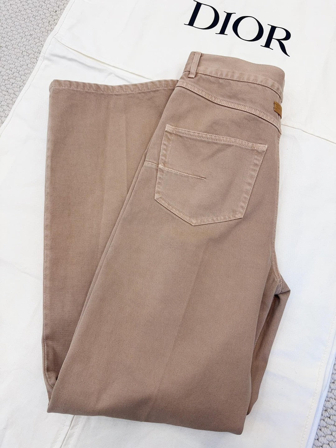 CD 25S STRAIGHT JEANS SMOKY PINK COTTON