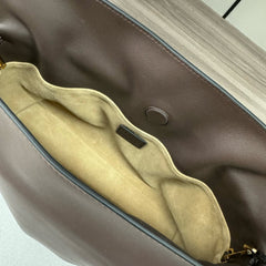 LOE 30 FLAMENCO PURSE BUCKET IN CHESTNUT BROWN CALFSKIN