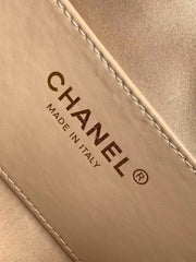 CC 25 MINI HANDBAG 22CM IN BEIGE GRAINED CALFSKIN GOLD HARDWARE