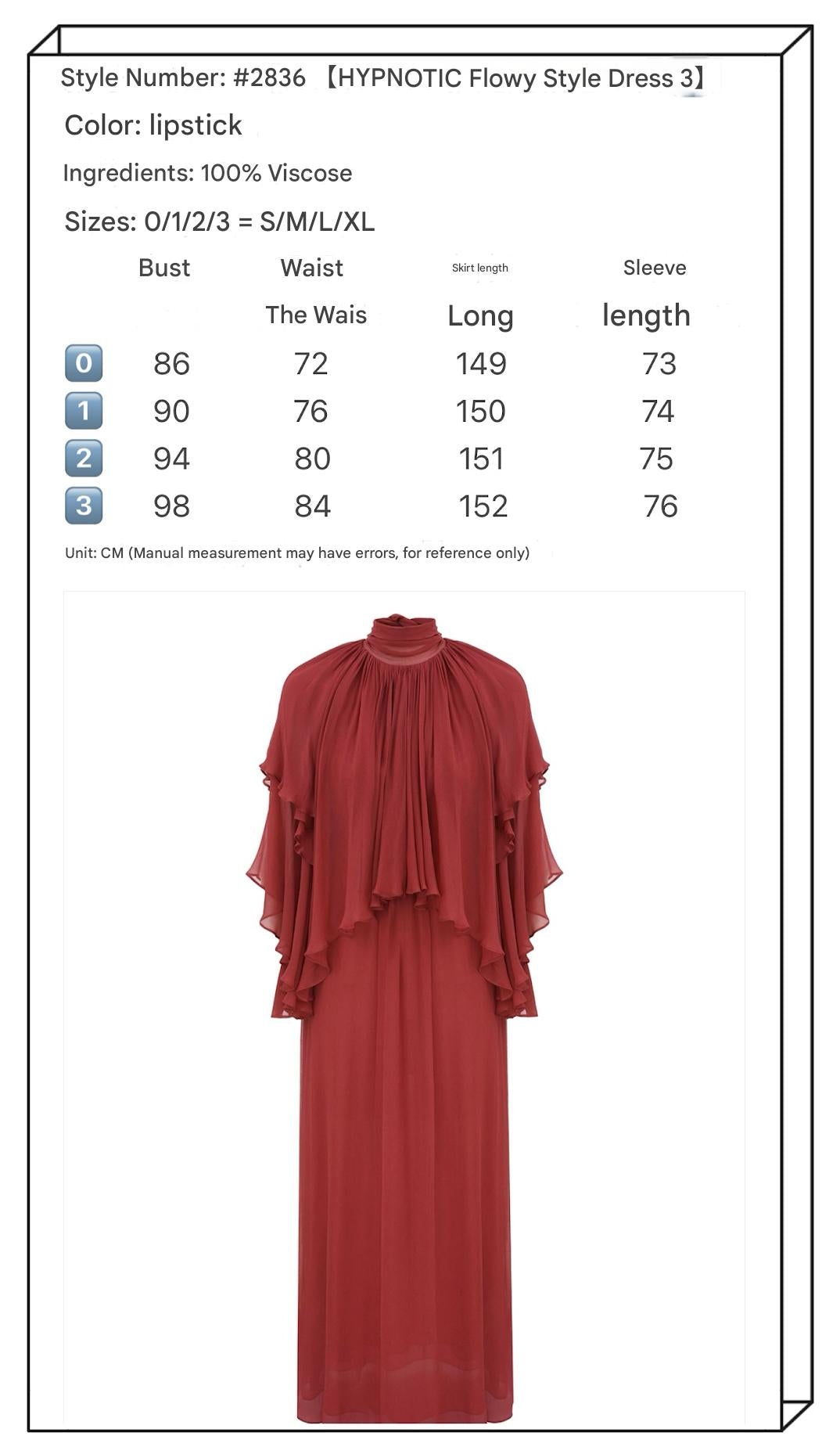 ZIMMERMANN FLOWING LAYERS DRESS IN RED VISCOSE