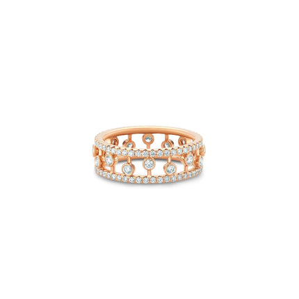 DEWDROP DIAMOND PAVED RING