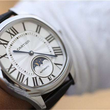 DRIVE DE CARTIER WHITE DIAL MOONPHASE