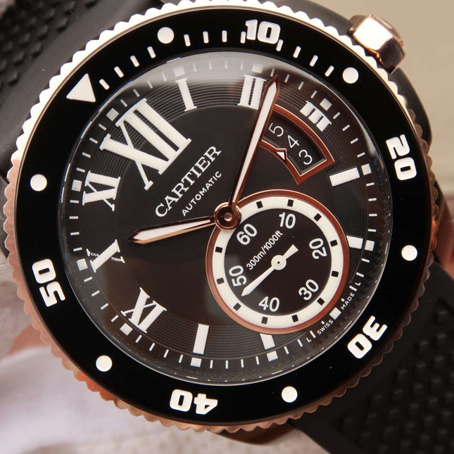 CALIBRE DIVER 42 AUTOMATIC BLACK CASE BLACK DIAL