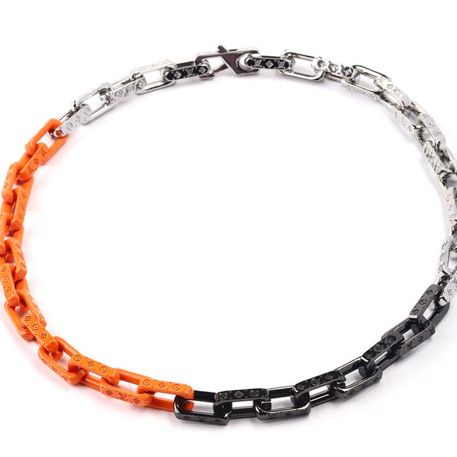 LV ORANGE BAMBOO SPLICING NECKLACE