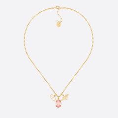 CD GOLD-COLORED METAL WITH WHITE RESIN PEARL NECKLACE