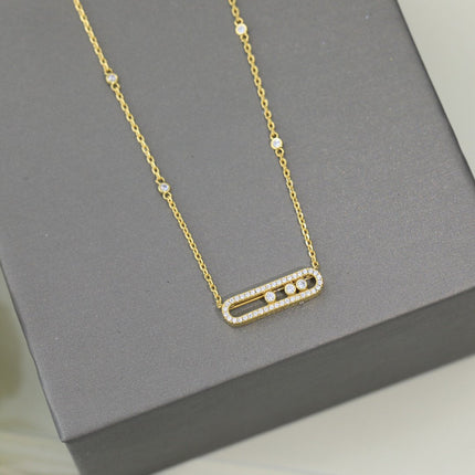 MOVE DIAMOND PAVED NECKLACE