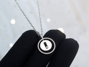 LUCKY MOVE PM NECKLACE SILVER DIAMOND