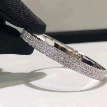 HM KELLY BRACELET IN SILVER AND FULL PAVE DIAMOND