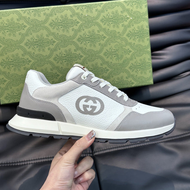 GG TRAINERS GREY WHITE