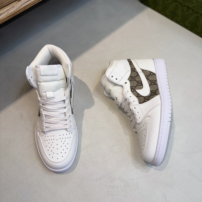 GG AIR JORDAN WHITE BROWN