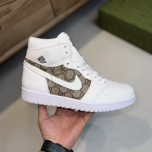 GG AIR JORDAN WHITE BROWN