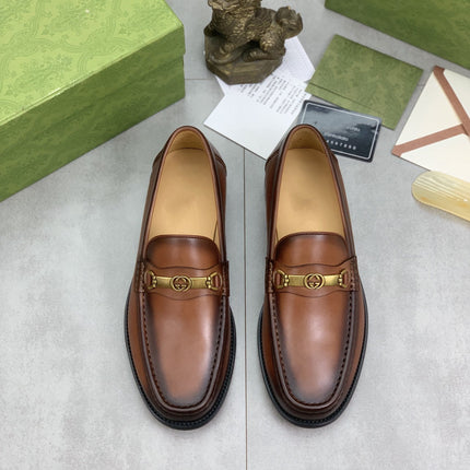 GG LOAFER MEN'S BROWN SMOOTH LEATHER